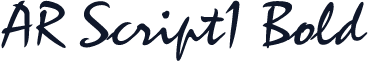 AR Script1 Bold