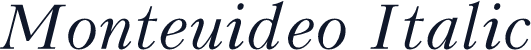 Monteuideo Italic