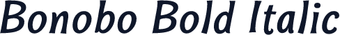Bonobo Bold Italic