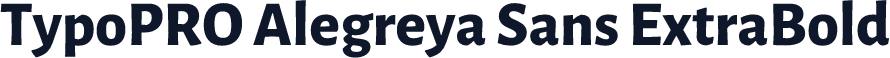 TypoPRO Alegreya Sans ExtraBold