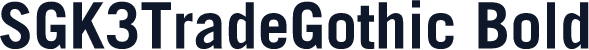 SGK3TradeGothic Bold