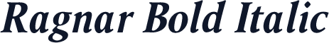 Ragnar Bold Italic