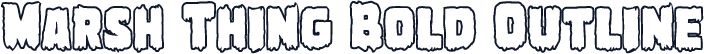 Marsh Thing Bold Outline