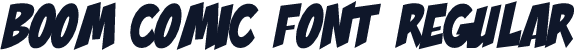 Boom Comic Font Regular