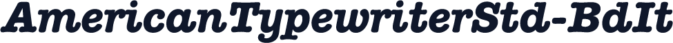 AmericanTypewriterStd-BdIt
