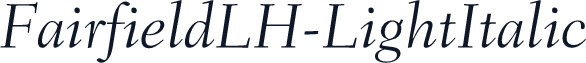 FairfieldLH-LightItalic