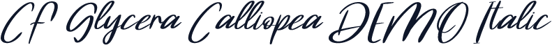 CF Glycera Calliopea DEMO Italic