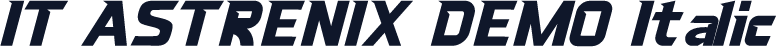 IT ASTRENIX DEMO Italic