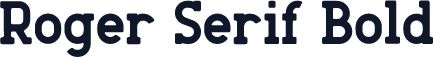 Roger Serif Bold