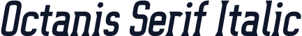 Octanis Serif Italic