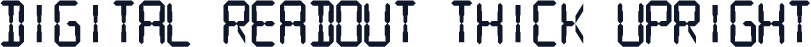 Digital Readout Thick Upright