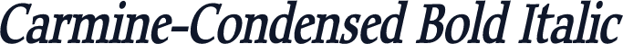 Carmine-Condensed Bold Italic