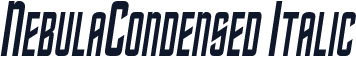 NebulaCondensed Italic