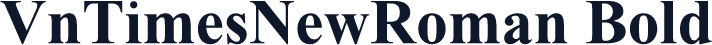 VnTimesNewRoman Bold