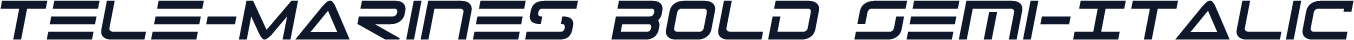 Tele-Marines Bold Semi-Italic