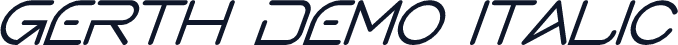 Gerth Demo Italic