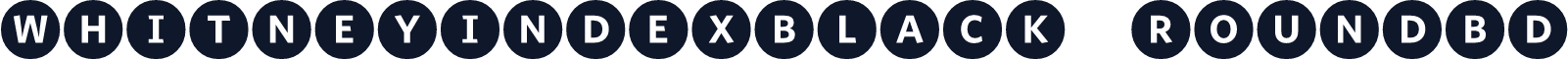 WhitneyIndexBlack RoundBd