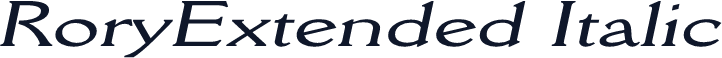RoryExtended Italic