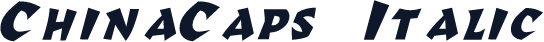 ChinaCaps Italic