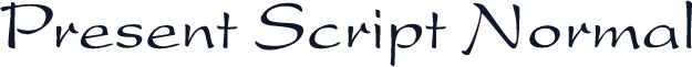 Present Script Normal