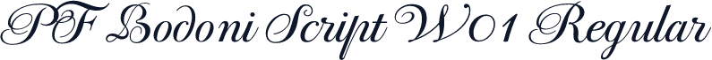PF Bodoni Script W01 Regular