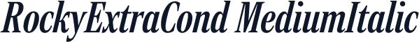 RockyExtraCond MediumItalic