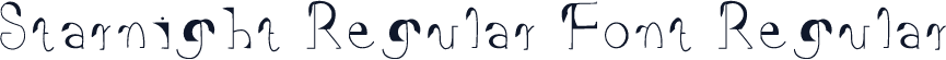 Starnight Regular Font Regular