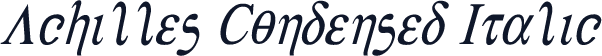 Achilles Condensed Italic