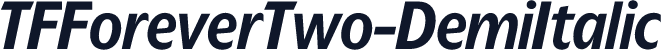 TFForeverTwo-DemiItalic