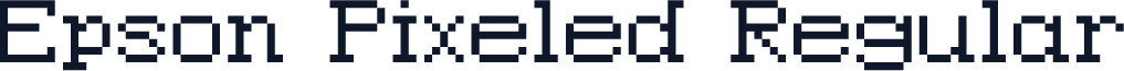 Epson Pixeled Regular