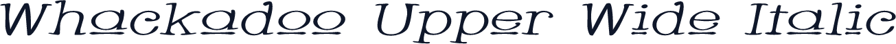 Whackadoo Upper Wide Italic