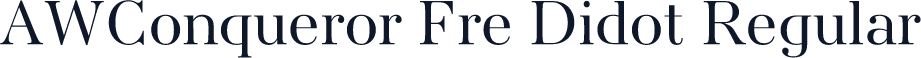 AWConqueror Fre Didot Regular