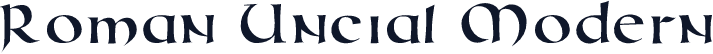 Roman Uncial Modern