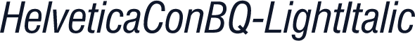 HelveticaConBQ-LightItalic
