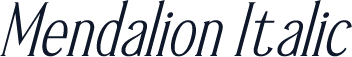 Mendalion Italic
