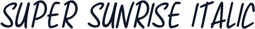Super Sunrise Italic