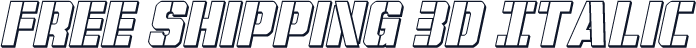 Free Shipping 3D Italic