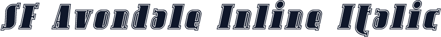 SF Avondale Inline Italic