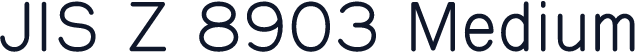 JIS Z 8903 Medium