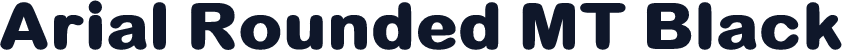 Arial Rounded MT Black