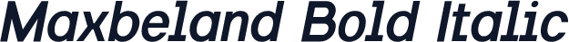 Maxbeland Bold Italic