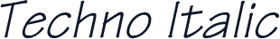 Techno Italic