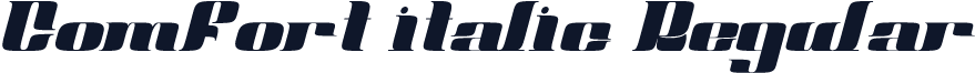 Comfort italic Regular