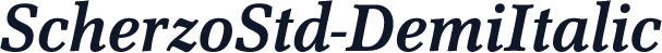 ScherzoStd-DemiItalic
