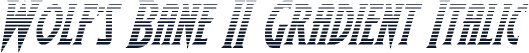 Wolf's Bane II Gradient Italic