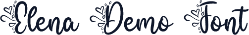 Elena Demo Font