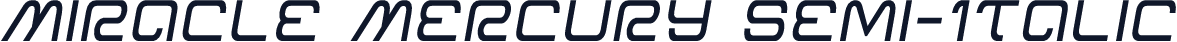 Miracle Mercury Semi-Italic