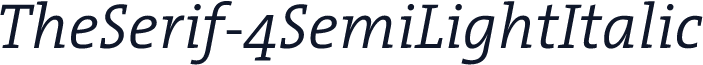 TheSerif-4SemiLightItalic