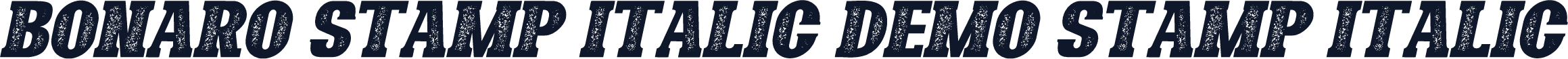 Bonaro Stamp Italic Demo Stamp Italic