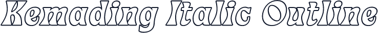 Kemading Italic Outline